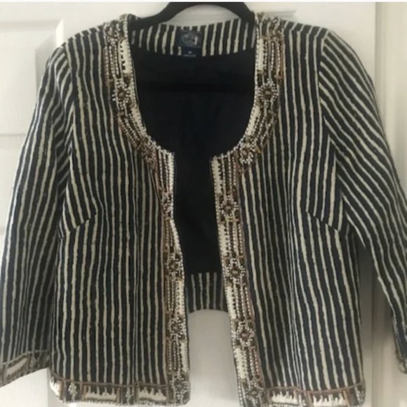 Lucky Brand X Irving & Fine Beaded Jacket M - Picture 4 of 5